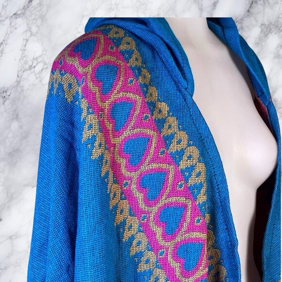 Follow Your Heart Fringed Boho Poncho - Picture 8 of 12